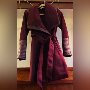 Brand New Burgundy Bagatelle XS Coat With Great Detailing
